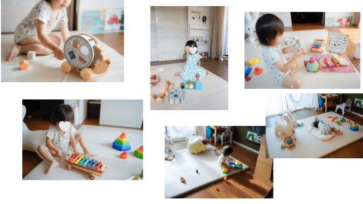 トイシェアで遊ぶ様子