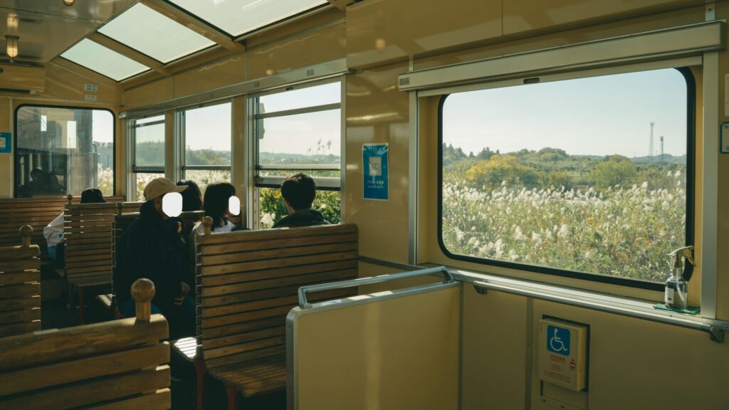 小湊鉄道の車内